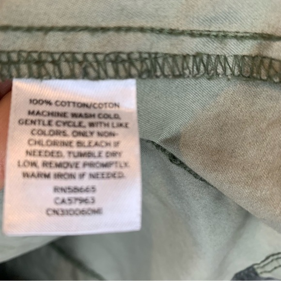 Caslon Army Green Camouflage Military Utility Field Barn Jacket Women's sz  M - Picture 4 of 6